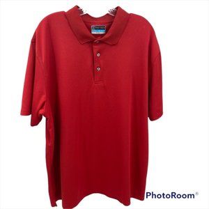 PGA Tour Air flux Men’s Golf Polo Red Shirt Short Sleeves Size XXLarge